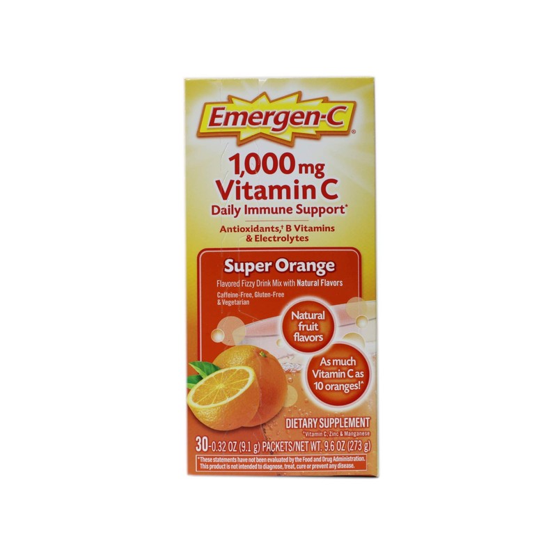 Emergen-C 1000 mg Vitamin C - Super Orange Flavor Pack