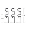MERIVILLE 1-Inch Diameter Telescoping Double Window Curtain Rod, Pewter Bird