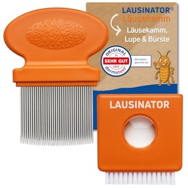 Original 3 in 1 Metal Human Lice Comb Lausinator Nit Comb Extra Fine - Children and Adults - Now with Lice Guidebook to Download (English Language Not Guaranteed) | For children and adults