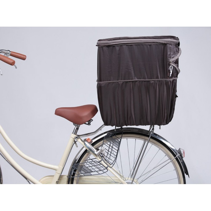 Kawasumi Seisakusyo KW-275BR Bicycle, 2-Level Rear Basket Cover, Brown