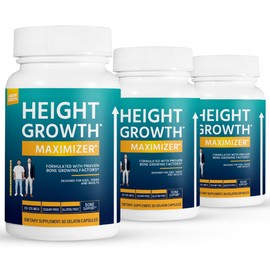 Height Growth Maximizer 3 Pack Maximizador de crecimiento en altura-60 Cápsulas x3