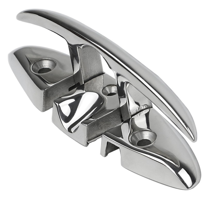 MEMUME Folding Boat Cleats 5 inch 6 inch 316 Stainless