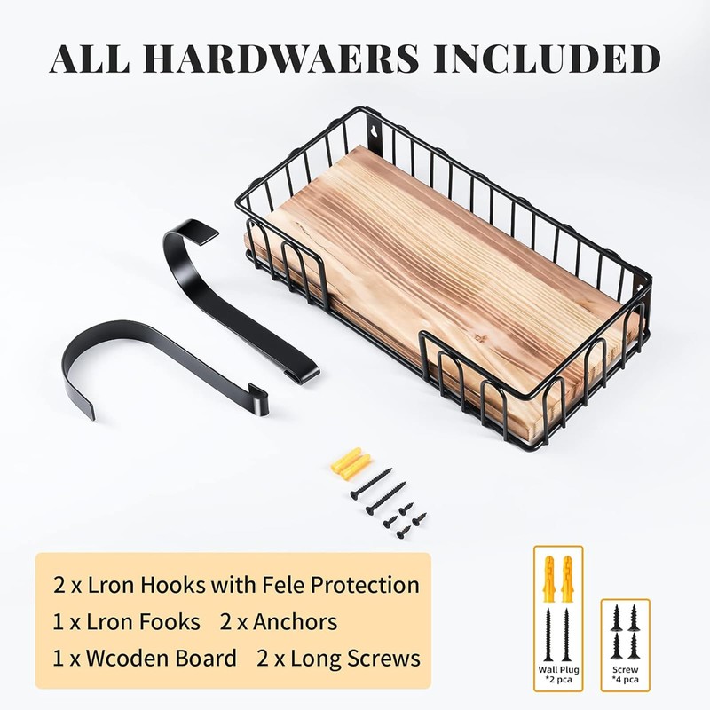 TJ.MOREE Ironing Board Hanger Metal Wall Mount Iron and Ironing