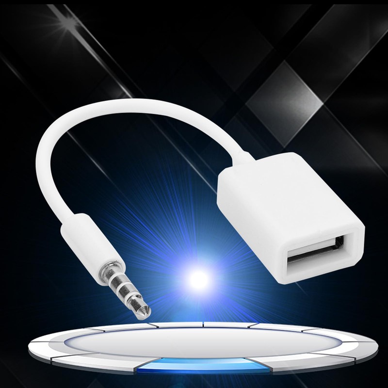 3.5mm Jack to USB Cable, USB to Aux Audio Adapter,