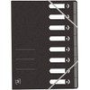 Oxford Top File+ Folder DIN A4 8 Compartments Black