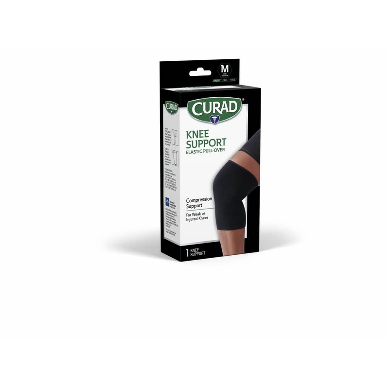CURAD Knee Support for Men & Women, Elastic, Pull-Over, Knee