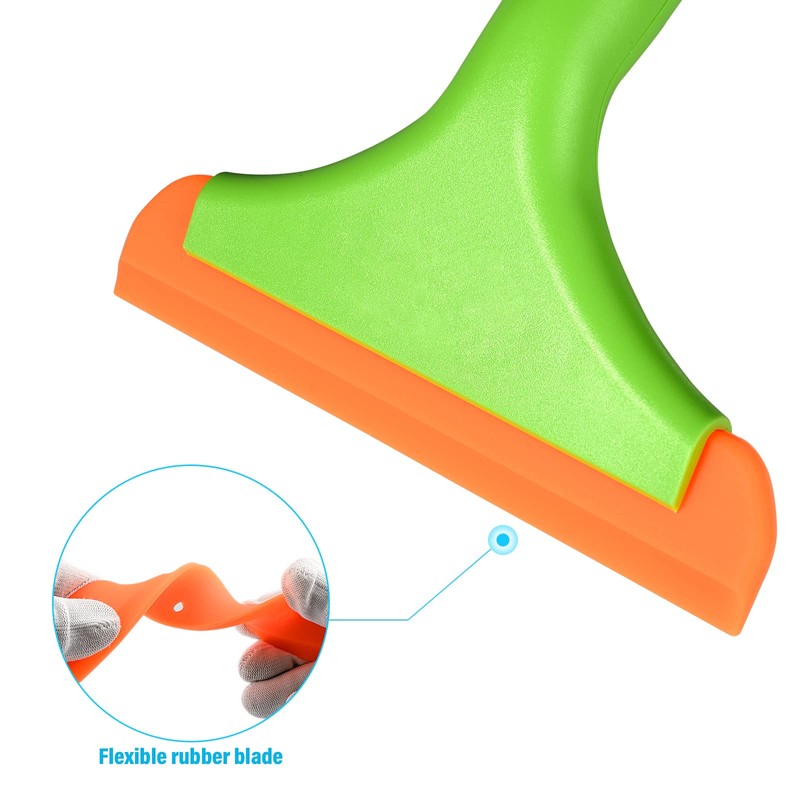 Gomake Small Silicone Squeegee Window Shower Squeegee,Auto Water Blade Squeegee