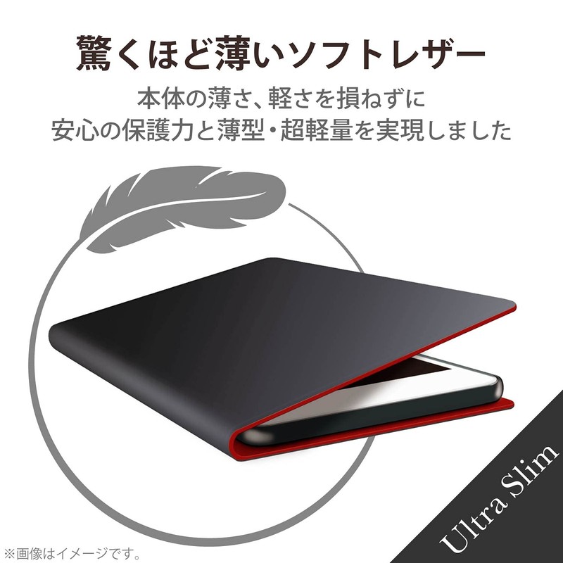 Elecom PM-O212PLFUBK OPPO Reno5 A Leather Case Folio UltraSlim Thin