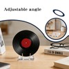 Clear Display Stand with Adjustable Gold-Toned Pegs, Picture Stands for