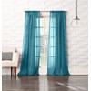No. 918 Tayla Crushed Texture Semi-Sheer Rod Pocket Curtain Panel,