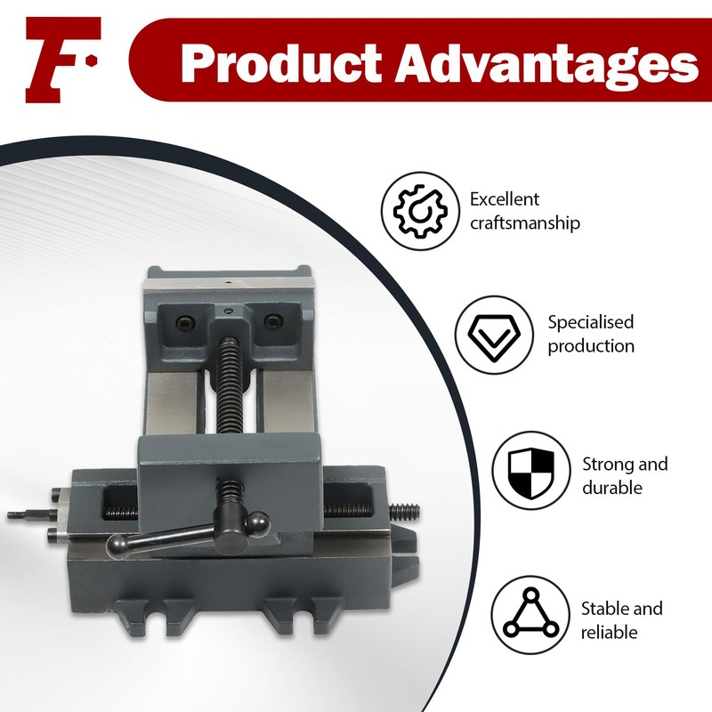 findmall 4 Inch Cross Slide Drill Press Heavy Duty Benchtop