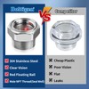 Boltigen Sight Glass Replacement for Air Compressor, 2'' NPT Stainless