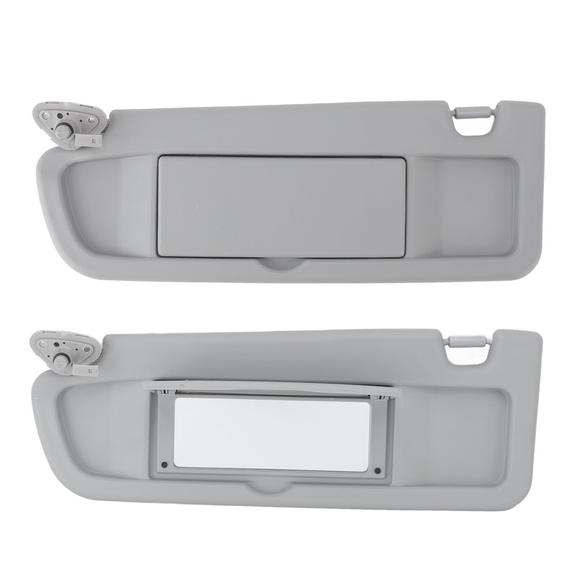 Sun Visor Grey Stylish Look Sun Shielding Visor Mirror with