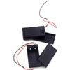 LampVPath (Pack of 2 9v Battery Holder, 9 Volt Battery