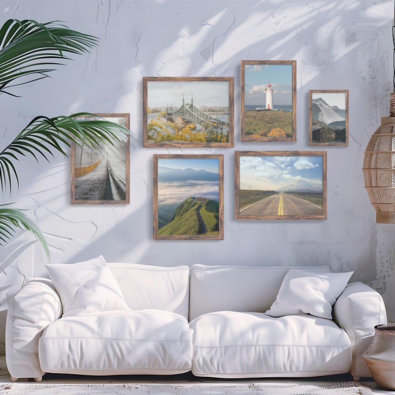 Fisnish 8x10 Picture Frame, for Tabletop Display, Horizontal or Vertical