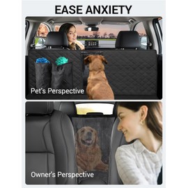 Proadsy 2024 Upgrade Dog Car Seat Cover Custom Fit 2017-2024 Honda CR-V Back Seat Extender Waterproof Scratch Proof Durable Black Protector Pet Hammock