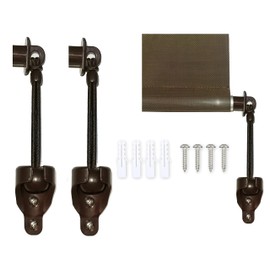 Sunshade Replacement Accessories, Bungee Jumping kit and Cover end, Suitable for Coolaroo External Roller Blinds and Cordless Roller Blinds(1 Set, Brown)