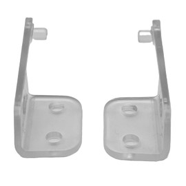 OHIY 2 pcs Champion Hold Down Brackets for Cordless 2" Mini Horizontal Blinds 240602 Clear
