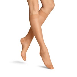 ITEM m6 - Invisible knee-high women's fine stockings in 15 denier look