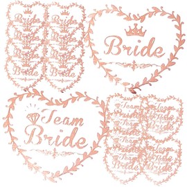 FRCOLOR Bridal Temporary 40pcs Stickers for Bride Bridesmaid Wedding Party Favors Decorations