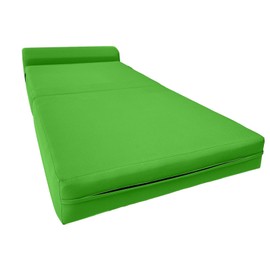 Danfuton Lime Sleeper Chair Folding Foam Beds, Foldable Lounger Guest Bed 6 x 32 x 70