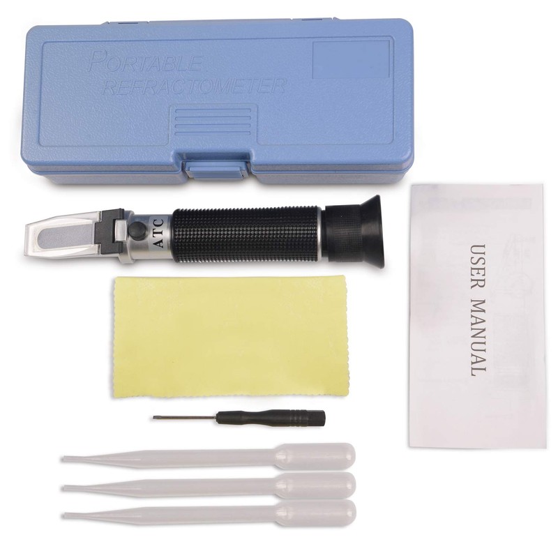 Premium Salinity Refractometer with Automatic Temperature Compensation for Saltwater, Aquarium,