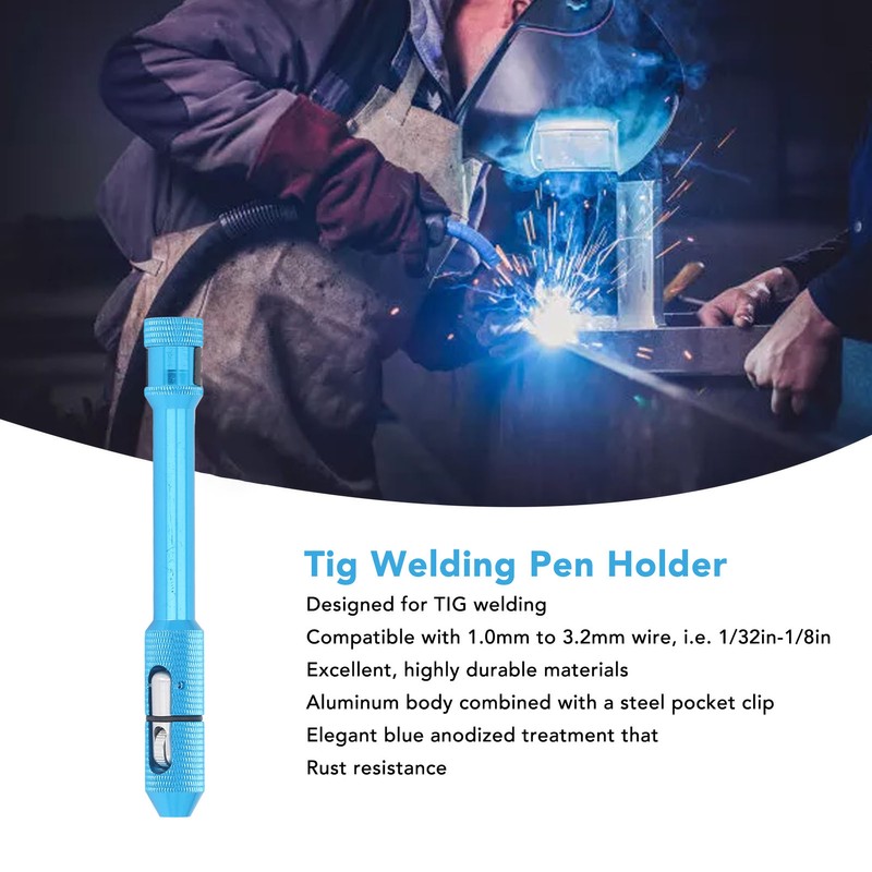 Tig Welding Pen Holder Finger Rod Wire Welder Feeder 1.0‑3.2mm(1/32‑1/8in)