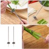 Yardwe 2 Pieces Onion Flower Cutter Stainless Steel Plum Blossom