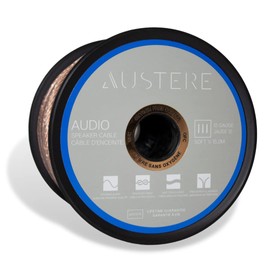 AUSTERE III Series Speaker Cable 50ft Oxygen Free Copper, Soft-Touch High Flex Cable & Precision Pull Marker – 12-Gauge
