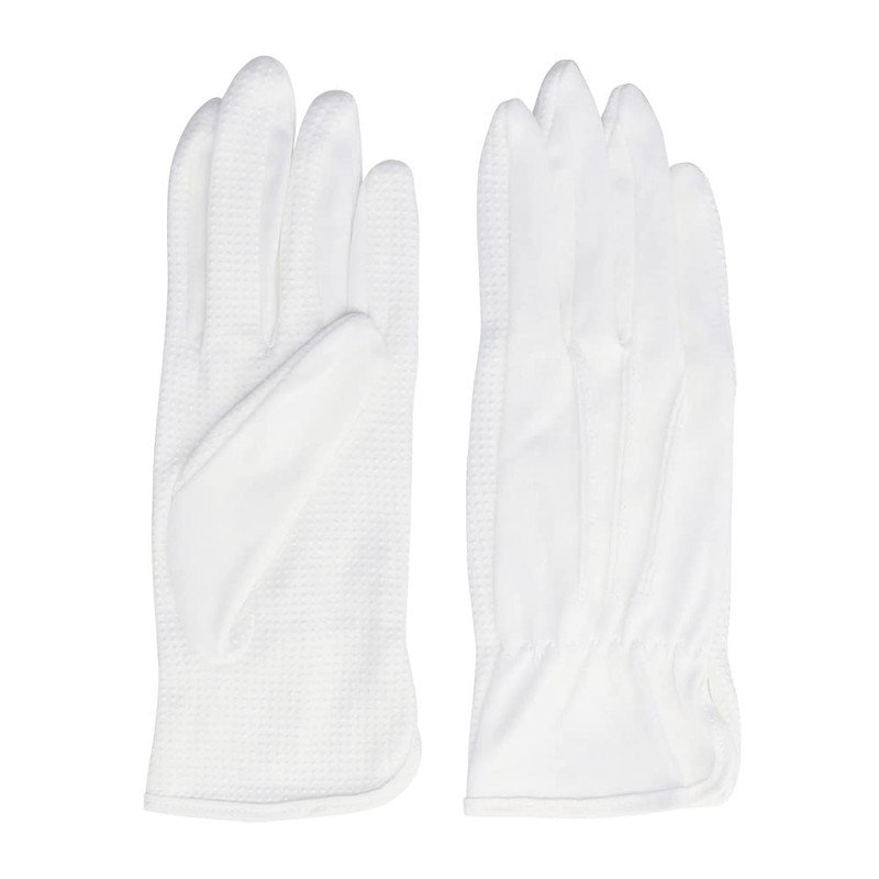 Otafuku Gloves Anti-Slip Sewing Gloves [100% Cotton, Anti-Slip: PVC, Side