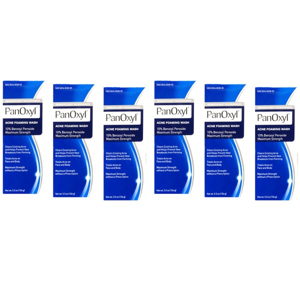 PanOxyl PanOxyl Acne Foaming Wash, 10% Benzoyl Peroxide 5.5 Ounce