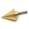 Innetoc 3/8" Shank Titanium Step Drill Bit, 1/4' to 1-3/8'