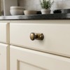 Yanxia Antique Brass Cabinet Knobs with Industrial Backplates Vintage Drawer