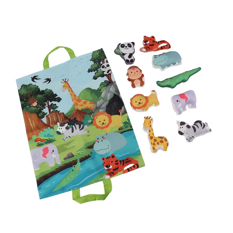 Baby Soft Toy Set with Play Mat Bright Color Sound