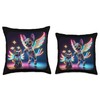 Frenchie & Friend Alebrijes Throw Pillow