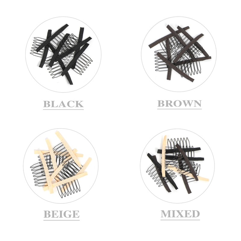 20 Pieces Wig Combs Wig Clips Wig Combs to Secure