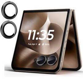 Ltezixal [2 Pack Camera Lens Protectors for Motorola Razr 60 Ultra/Motorola Razr Ultra 2025,Scratch-Resistant HD Clarity Ultra Thin with Aluminum Edging,Individual Metal Lens Cover,Black