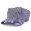 Armycrew Denim Blue Stripe Train Engineer Conductor Cap Fits Infant