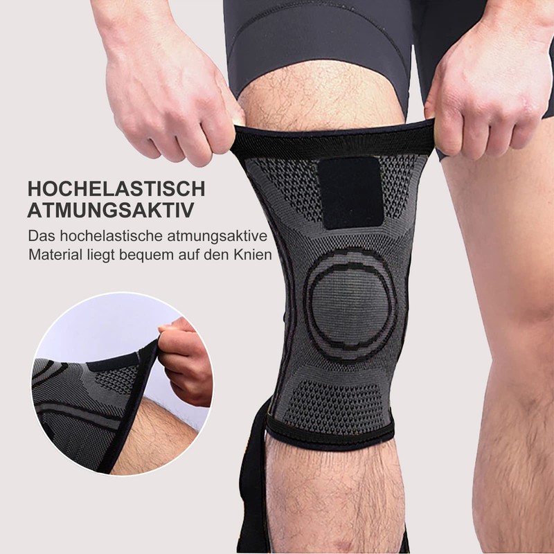 Knee Support Pack of 2 Sports Knee Support with Adjustable
