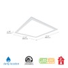 Metalux 2x2 LED Light Fixture 3400 Lumens LED Flat Panel