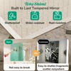 TokeShimi 24x30 Frameless Bathroom Mirror for Over Sink, Tempered Beveled