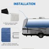 Dulepax RV Awning Fabric Replacement(9'2" Fabric) Heavy Duty 18.5 oz