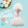 FLAdorepet Happy Easter Dog Dress Pink Bunny Pet Cat Puppy