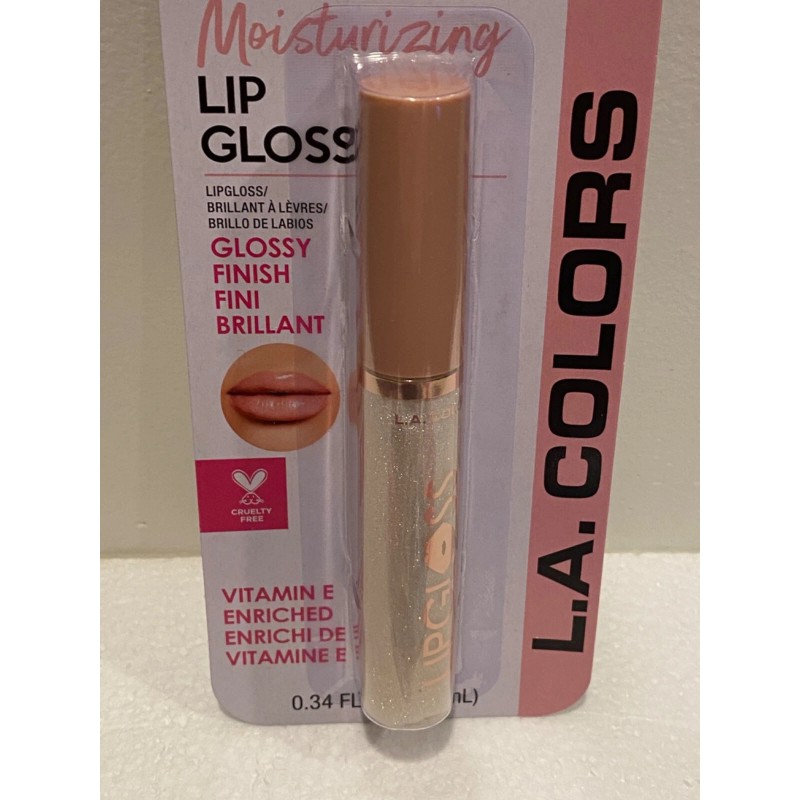 L.A. COLORS GLAZED C69060 CLEAR SPARKLE LIP GLOSS SHINE GLOSSY