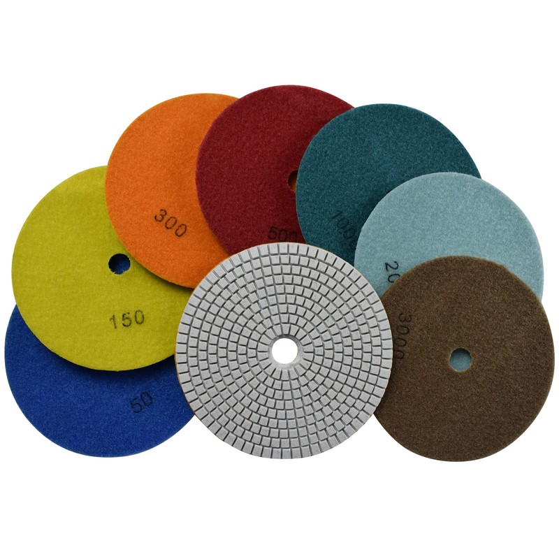 Konfor Diamond Polishing Pad Wet Sandpaper Tool 6 Inch for