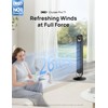 Dreo Tower Fan for Bedroom, 90° Oscillating Standing Fan, 30ft