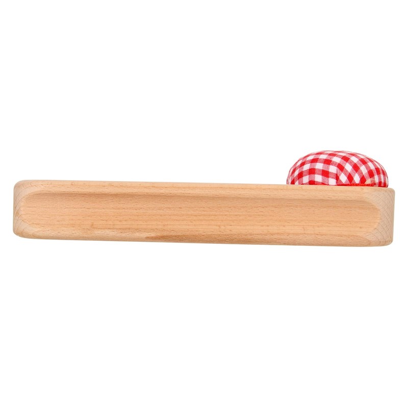 Quilter Clapper Pin Cushion Design Smoothing Tailor Striker Hardwood For