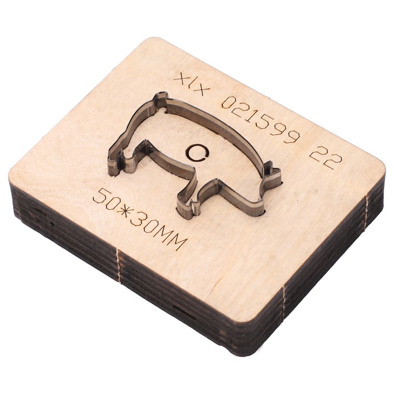 Leather Cutting Die Pig Shape Mould Punch Cutter Craft Tool
