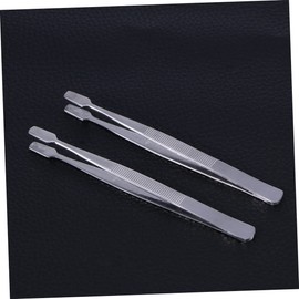 Baluue 6pcs Stainless Steel Stamp Tweezers Lightweight Non- Design for Easy Eyelash Application and Portable Eyelash Extensions Tool for Professionals and Users