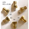 6 Pack M5 x 0.80 LPG Jets Nozzles Injectors